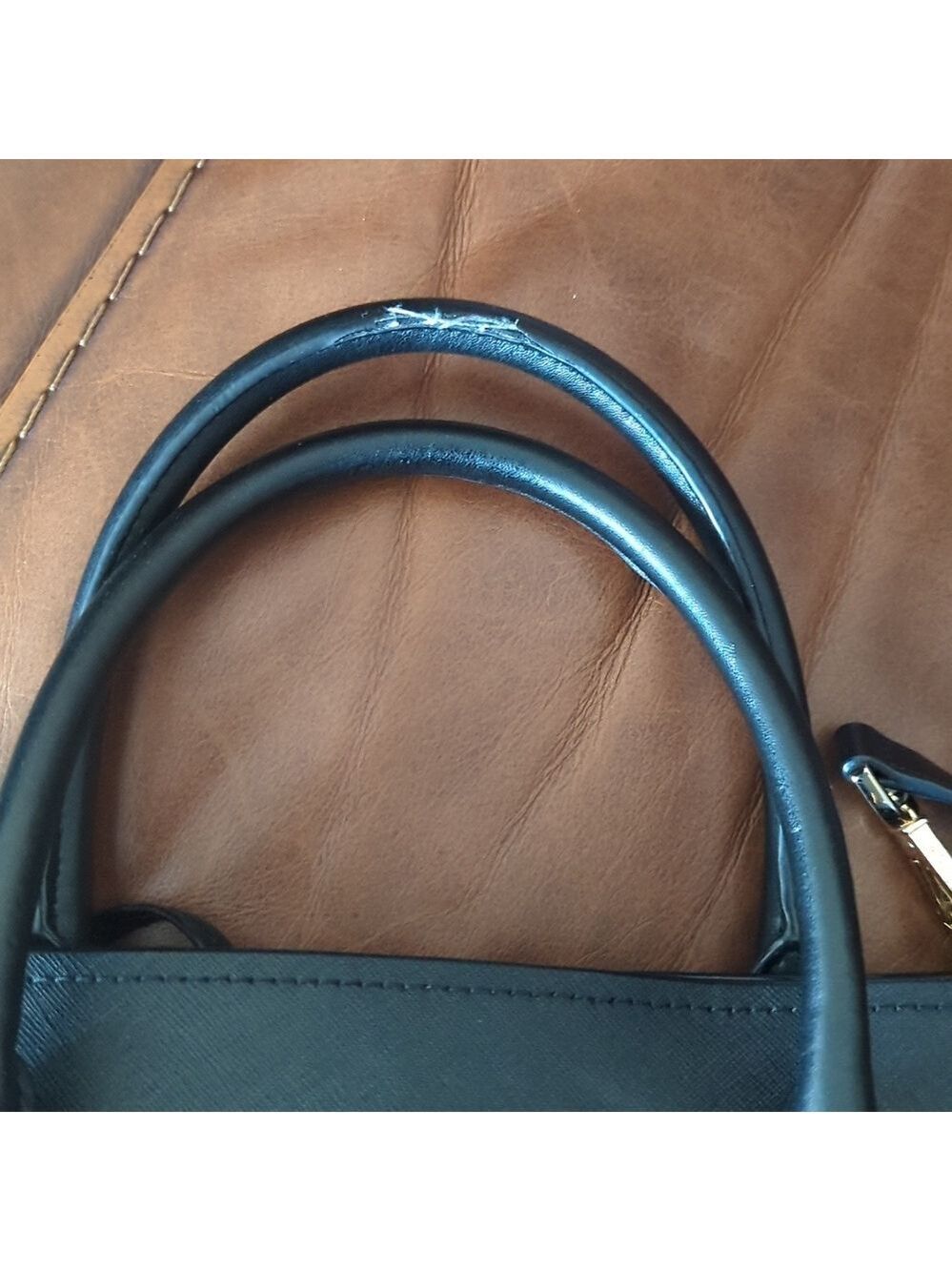 Michael Kors Hope Saffiano Leather Satchel - Picture 13 of 13
